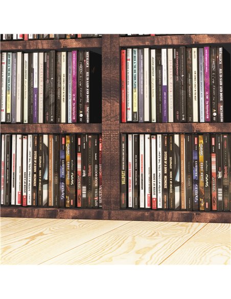 HOMCOM CD Media Display Shelf Unit Tower Rack with Adjustable Shelves, Set of 2 833-872V00RB - pic 70719 | FastDaddyshop