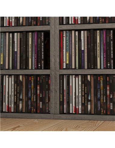 HOMCOM CD Media Display Shelf Unit Tower Rack with Adjustable Shelves, Set of 2 833-872V00CG