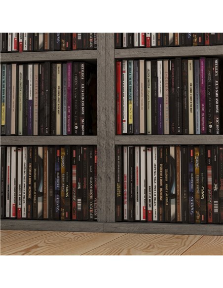 HOMCOM CD Media Display Shelf Unit Tower Rack with Adjustable Shelves, Set of 2 833-872V00CG - pic 70728 | FastDaddyshop