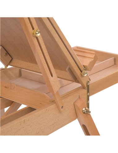 HOMCOM Wooden Art Easel Tripod Sketch Artist Painters Craft Portable Folding Drawing Board Lightweight - Natural Wood 914-001