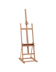 Vinsetto Wooden H-Frame Studio Easel, Adjustable Height, Natural 914-023