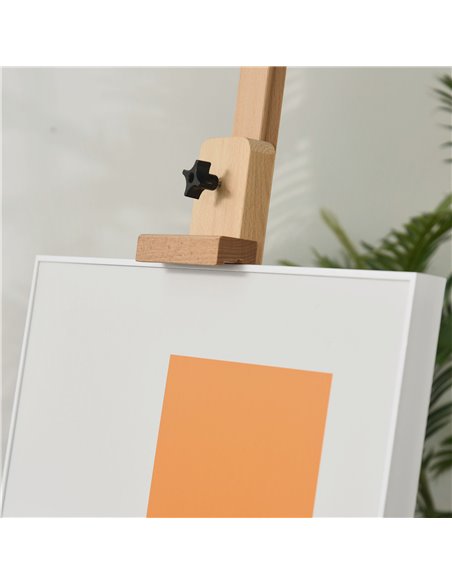 Vinsetto Wooden H-Frame Studio Easel, Adjustable Height with Canvas & Pencil Holder for Art Display and Painting, Natural 914-02 - pic 70753 | FastDaddyshop