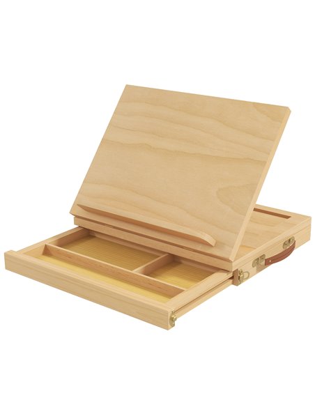 Vinsetto Wooden Table Easel Box, Adjustable Beechwood Table Box Easel, Natural 914-030V00ND - pic 70756 | FastDaddyshop