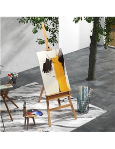 Vinsetto Artist Easel Stand for Wedding Sign, Natural 914-024V00ND 2
