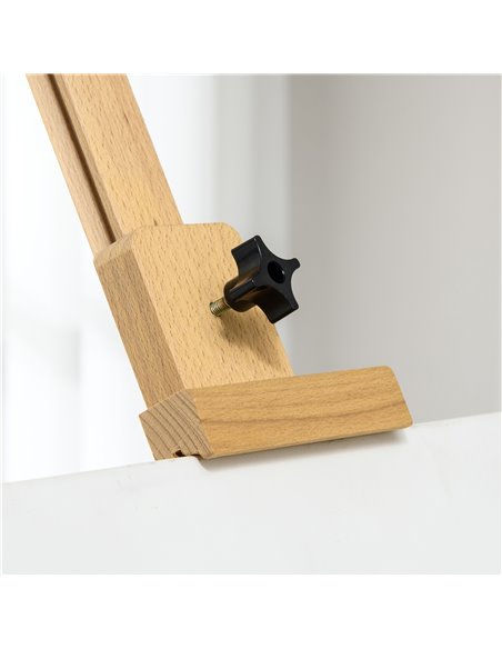Vinsetto Artist Easel Stand for Wedding Sign w/ Brush Holder, Beech Wood A-Frame Tripod Studio Easel, Portable Adjustable Art St - pic 70773 | FastDaddyshop