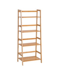 HOMCOM 4 Tier Ladder Shelf Unit Storage Unit Shelf DIY Plant Shelving Stand Holder Organiser 833-464