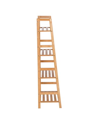 HOMCOM 4 Tier Ladder Shelf Unit Storage Unit Shelf DIY Plant Shelving Stand Holder Organiser 833-464