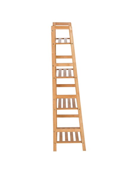 HOMCOM 4 Tier Ladder Shelf Unit Storage Unit Shelf DIY Plant Shelving Stand Holder Organiser 833-464 - pic 70822 | FastDaddyshop