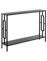 HOMCOM Industrial Console Table with Storage Shelf, Grey 837-028