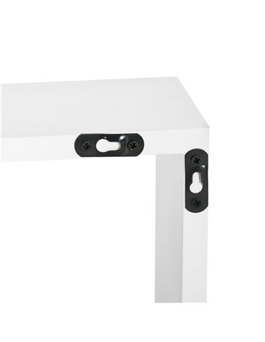 HOMCOM Interlocking Cube Floating Shelves, Wall Mounted Display Shelf for Living Room, Bedroom, Hallways, White 830-608V00WT