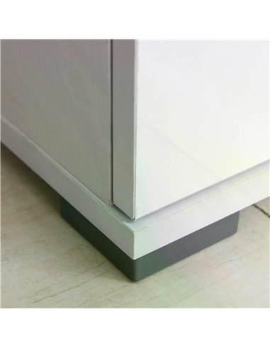 HOMCOM High Gloss Side Cabinet, Modern Design, 71x35x76 cm, Ample Storage Space, White 02-0673