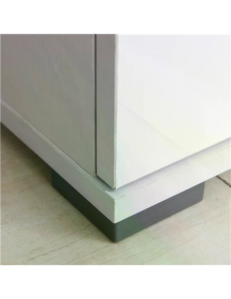 HOMCOM High Gloss Side Cabinet, Modern Design, 71x35x76 cm, Ample Storage Space, White 02-0673 - pic 71070 | FastDaddyshop