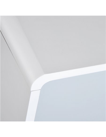HOMCOM Bedside Cabinet in Scandinavian Design, Storage Nightstand with Drawer, White/Grey/Natural, 40Lx38Wx58H cm 831-197 - pic 71079 | FastDaddyshop