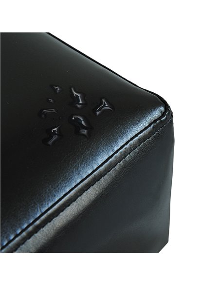 HOMCOM PU Leather Footstool Foot Rest Small Seat Foot Rest Chair Black Home Office with Legs 40 x 30 x 24cm 02-0239 - pic 71168 | FastDaddyshop