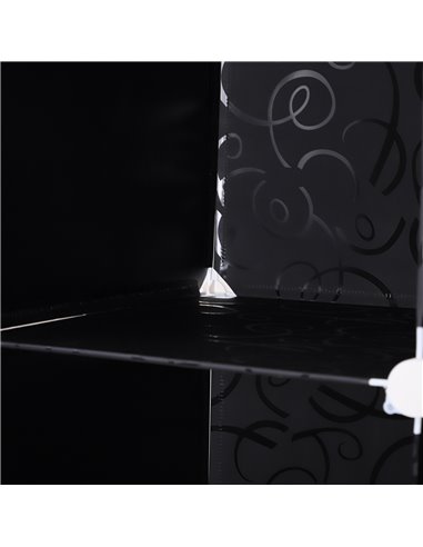HOMCOM Cube DIY Wardrobe Portable Interlocking Plastic Modular Closet Bedroom Clothes Organiser Storage Cabinet