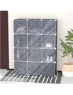 Homcom DIY Portable Modular Plastic Wardrobe 2