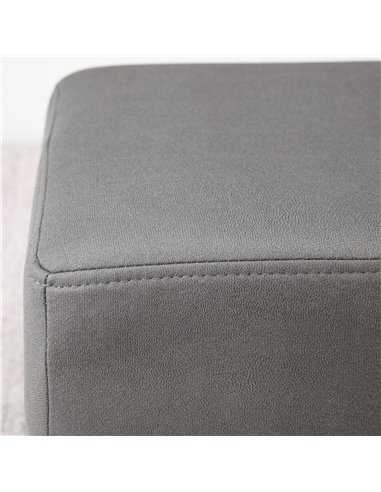 HOMCOM Compact Footstool, Small Foot Rest Chair with Legs for Home Office, 40 x 30 x 24cm, Grey 838-069