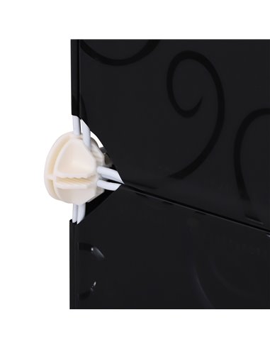 HOMCOM DIY Wardrobe Portable Interlocking Plastic Modular Closet Bedroom Clothes Storage Cabinet Cube Organiser