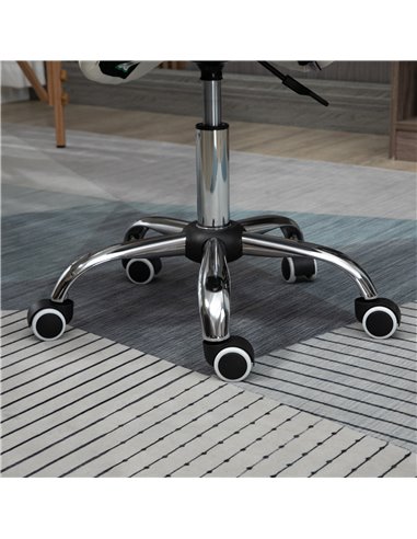 HOMCOM Cosmetic Stool 360° Rotate Height Adjustable Salon Massage Spa Chair Hydraulic Rolling Faux Leather Saddle Stool, Cream 5