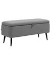 HOMCOM Storage Ottoman with Flip Top, Grey 838-272V70GY