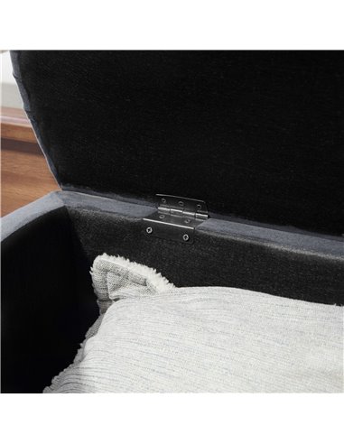 HOMCOM Semi-Circle Bed End Bench Ottoman with Storage Tufted Upholstered Accent Seat Footrest Stool with Rubberwood Legs for Bed