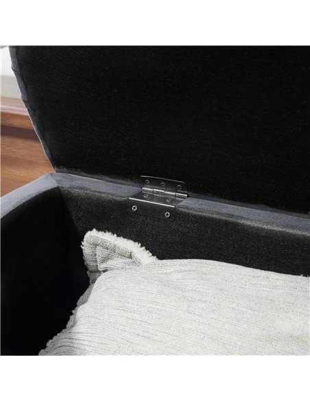 HOMCOM Semi-Circle Bed End Bench Ottoman with Storage Tufted Upholstered Accent Seat Footrest Stool with Rubberwood Legs for Bed - pic 71546 | FastDaddyshop