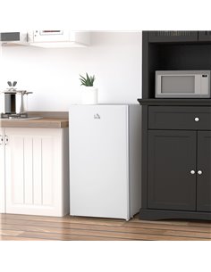 HOMCOM 91 Litre Freestanding Under Counter Fridge, White 800-129V70WT 2