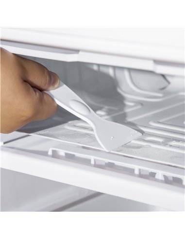HOMCOM 91 Litre Freestanding Under Counter Fridge with Chiller Box, Reversible Door, Adjustable Thermostat 47.5cm Wide Noise Lev