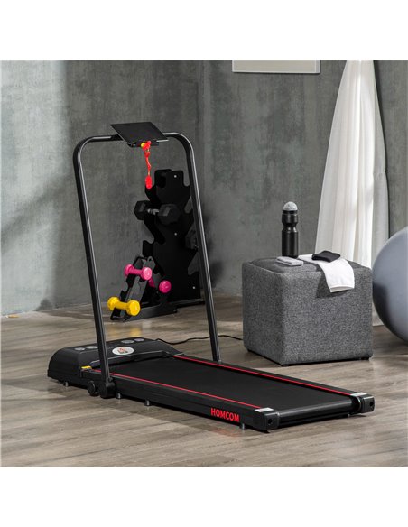 HOMCOM Folding Walking Treadmill for Home, Office, Fitness Studio, Training Room Aerobic Walking Exercise Machine LED Display A9 - pic 71783 | FastDaddyshop