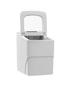 HOMCOM Bullet Ice Cube Maker Portable, Automatic Cleaning, 9 Cubes per 8 Minutes, Visible Window, White 800-063V70WT