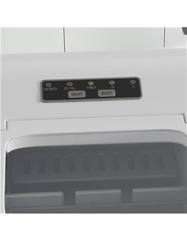 HOMCOM Bullet Ice Cube Maker Portable, Automatic Cleaning, 9 Cubes per 8 Minutes, Visible Window, White 800-063V70WT