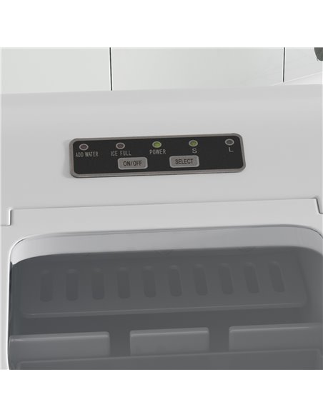 HOMCOM Bullet Ice Cube Maker Portable, Automatic Cleaning, 9 Cubes per 8 Minutes, Visible Window, White 800-063V70WT - pic 71817 | FastDaddyshop
