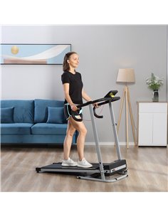 HOMCOM 10km/h Unisex Electric Folding Treadmill, Grey B1-0095 2