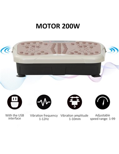 HOMCOM Vibration Plate Machine, 54L x 33W x 14Hcm A90-175V01