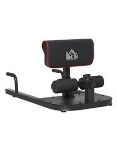 HOMCOM 3-in-1 Padded Push Up Sit Up Deep Sissy Squat Machine Home Gym Work Out Leg Fitness Equipment, Black A91-069