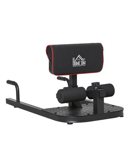 HOMCOM 3-in-1 Padded Push Up Sit Up Deep Sissy Squat Machine Home Gym Work Out Leg Fitness Equipment, Black A91-069 - pic 71908 | FastDaddyshop