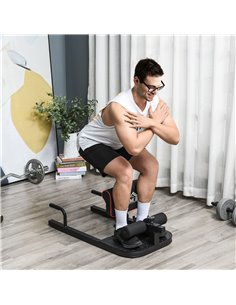 HOMCOM 3-in-1 Padded Push Up Sit Up Deep Sissy Squat Machine Home Gym Work Out Leg Fitness Equipment, Black A91-069 2