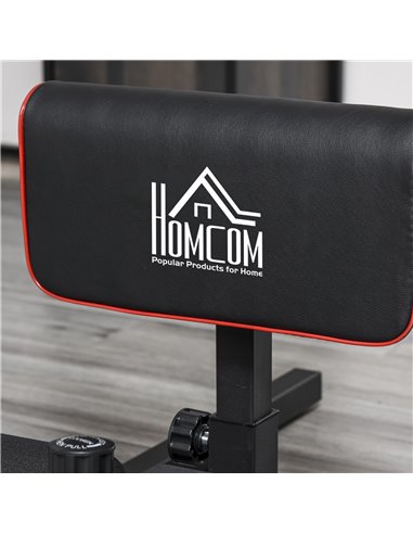 HOMCOM 3-in-1 Padded Push Up Sit Up Deep Sissy Squat Machine Home Gym Work Out Leg Fitness Equipment, Black A91-069