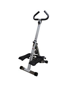 HOMCOM Stepper w/Handle Hand Grip Workout Fitness Machine For Fitness Aerobic Exercise Home Gym Grey A90-147GY