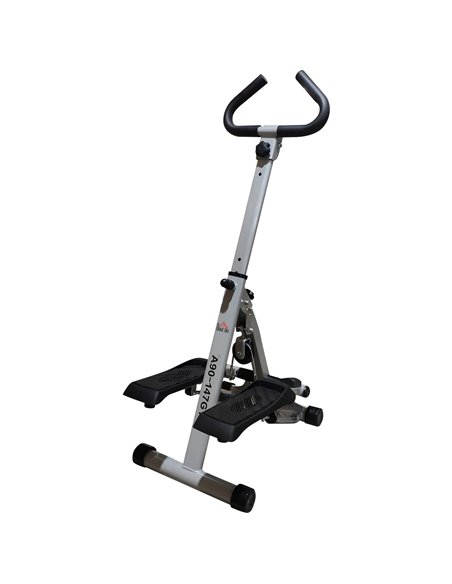 HOMCOM Stepper w/Handle Hand Grip Workout Fitness Machine For Fitness Aerobic Exercise Home Gym Grey A90-147GY - pic 71944 | FastDaddyshop