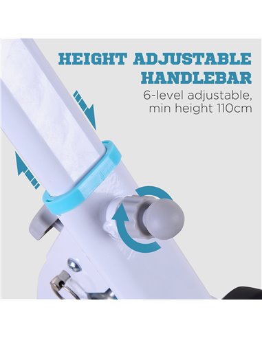 HOMCOM Stepper w/Handle Hand Grip Workout Fitness Machine For Fitness Aerobic Exercise Home Gym A90-147