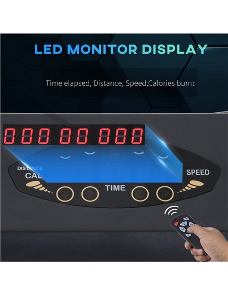 HOMCOM Electric Motorized Treadmill Walking Machine Foldable - 0.5hp | 1 to 6 km/h | Indoor Fitness Exercise Gym w / Remote Cont - pic 71966 | FastDaddyshop