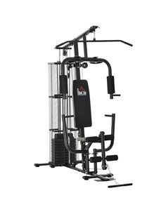 HOMCOM Multifunction Home Gym System Weight Training Exercise, Black A91-134BK