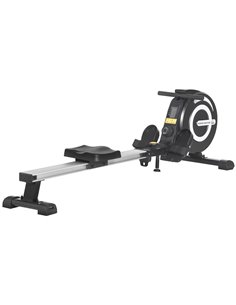 HOMCOM Indoor Body Health & Fitness Rowing Machine, Black-Silver A90-243