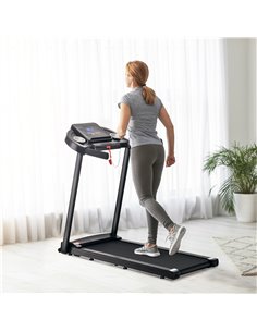 HOMCOM 1.5HP Treadmill, 12km/h Motorised Running Machine, Black A90-248 2