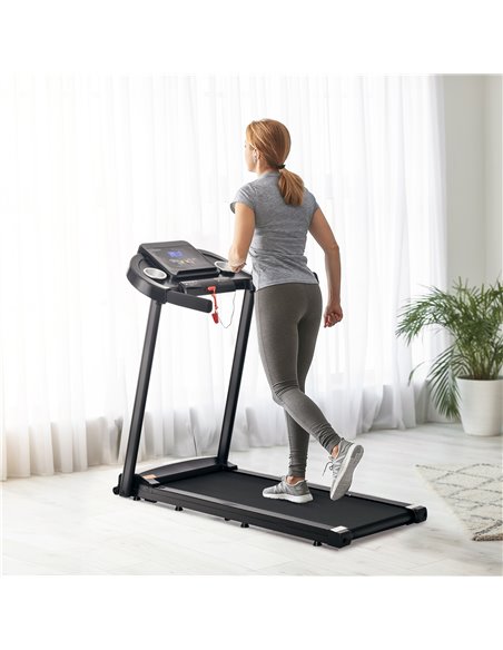 HOMCOM 1.5HP Treadmill, 12km/h Electric 1.5HP Motorised Running Machine, w/ 12 Programs, LED Display, for Home Gym Indoor Fitnes - pic 72017 | FastDaddyshop