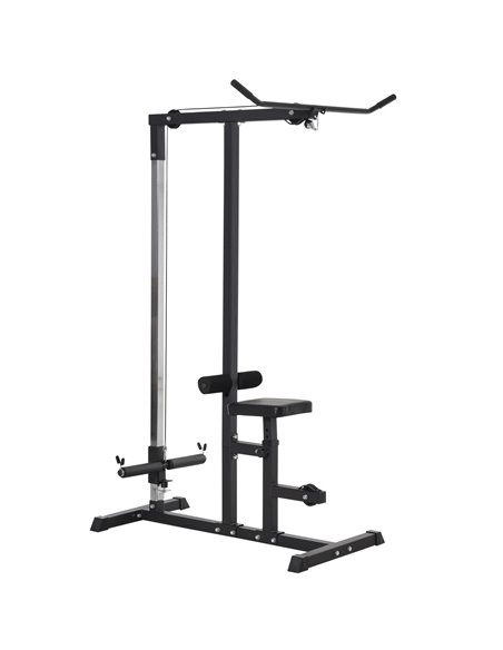 HOMCOM Power Tower Adjustable Pulldown Machine, Black A91-093V01 - pic 72025 | FastDaddyshop
