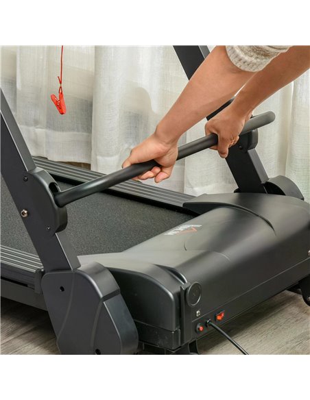 HOMCOM Treadmill Machine Electric Motorised Folding Running Machine MP3 & USB Player 5 Preset Programs w/ LCD Display, Drink Hol - pic 72042 | FastDaddyshop