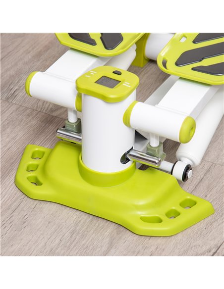 HOMCOM Portable Mini Stepper Exercise Legs Arms Thigh Toner Workout Toning Machine Fitness Stair Steps, White A90-262YL - pic 72059 | FastDaddyshop