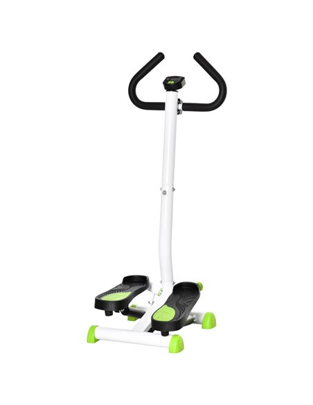 HOMCOM Adjustable Stepper with LCD Screen & Handlebars, White A90-263WT - pic 72062 | FastDaddyshop